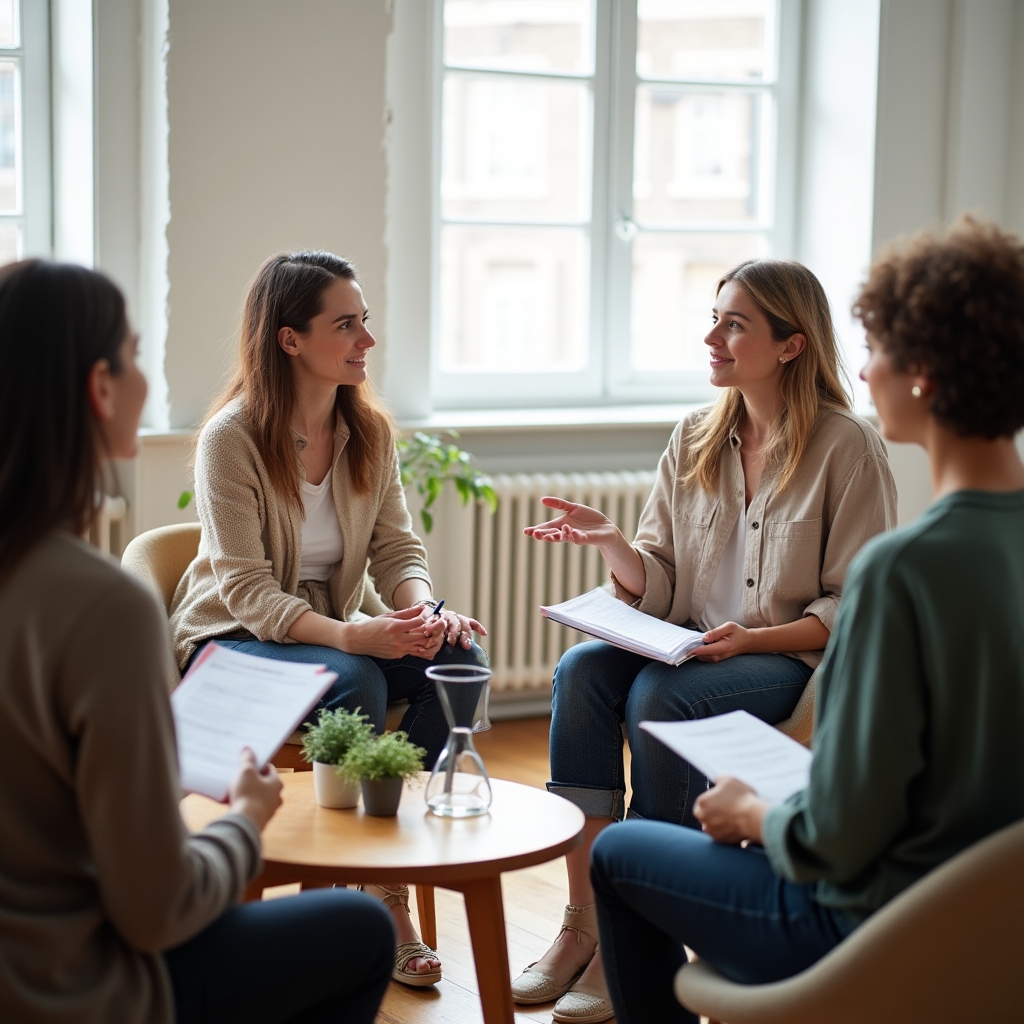 Gruppo di persone in una sessione di lavoro collaborativa su pianificazione finanziaria